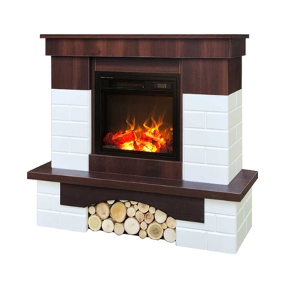 Elektrischer Kamin Leon & Dionis, Art Flame, 958x1096x280 mm, 1500W, 2 Heizleistungen, 5 Flammenintensitätsmodi, Timer