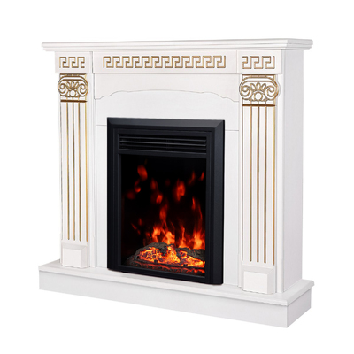 Elektrischer Kamin Calisto & Cris, Art Flame, 1020x1100x300 mm, 1500 W, Knistereffekt des Brennholzes, 10 Flammenfarben, Thermostat, Timer