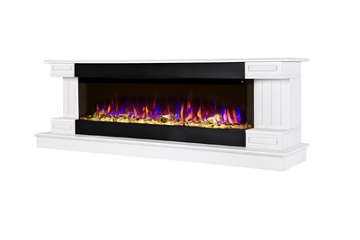 Elektrischer Kamin Arizona & Dalas maxi, Art Flame, 603x1810x430 mm, 1500W, 30 Farbkombinationen, Thermostat, Brennholz und Kristalle