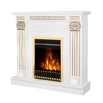 Elektrischer Kamin Calisto & Gala gold, Art Flame, 1020x1100x300 mm, 2000W, Thermostat, 5 Flammenintensitätsmodi, Timer