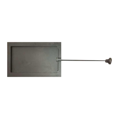 Schornsteinklappe Z 107, 350×210 mm, Gusseisen, hitzebeständig 700–950 °C, Schiebemechanismus
