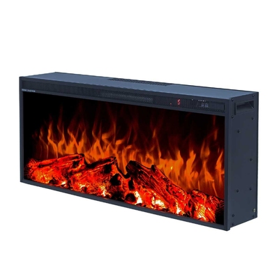 Eingebauter elektrischer Kamin Tasmania, Art Flame, 367x883x160 mm, 1500W, 2 Heizleistungen, 5 Flammenintensitätsmodi, Timer