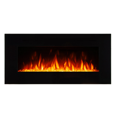 Elektrischer Wandkamin Pebble, Art Flame, 508x1067x120 mm, 1500W, 10 Hintergrundbeleuchtungsfarben, 5 Flammenintensitätsmodi, Timer