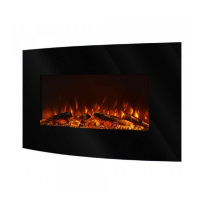 Elektrischer Wandkamin Santorini, Art Flame, 560x900x130 mm, 1500W, 2 Heizleistungen, 5 Flammenintensitätsmodi, Timer