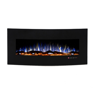 Elektrischer Wandkamin Archy, Art Flame, 550x1222x157 mm, 1500W, 3 Flammenfarben, Thermostat, 5 Flammenintensitätsmodi