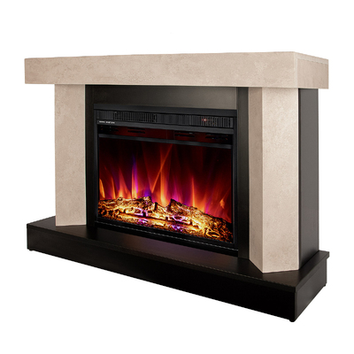 Elektrischer Kamin Palermo mini & Lorance Color, Art Flame, 750x1050x320 mm, 1500 W, 3 Flammenfarben, 2 Heizleistungen, 5 Stufen intensiver Flammen