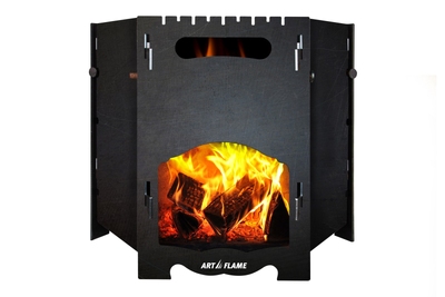 Tragbarer, klappbarer Grill Pablo, für Camping oder Garten, Art Flame, 497×430×430 mm