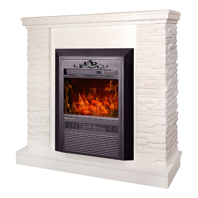 Elektrischer Kamin Rock & Cristina, Art Flame, 903x980x300 mm, 2000W, 2 Heizleistungen, 5 Flammenintensitätsmodi, Timer