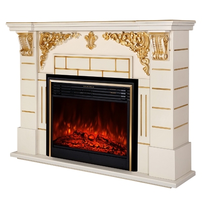 Elektrischer Kamin Imperial & Richi, Art Flame, 1110x1450x380 mm, 1950 W, Knistereffekt des Brennholzes, 5 Flammenintensitätsmodi, Timer