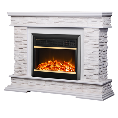 Elektrischer Kamin Stone & Mars, Art Flame, 880x1180x305 mm, 1500W, 2 Heizleistungen, 5 Flammenintensitätsmodi, Timer