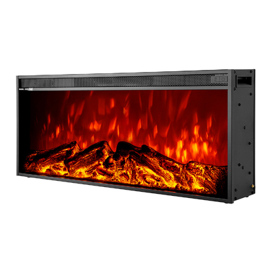 Eingebauter elektrischer Kamin Tasmania, Art Flame, 367x883x160 mm, 1500W, 2 Heizleistungen, 5 Flammenintensitätsmodi, Timer