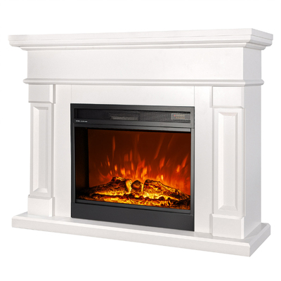 Elektrischer Kamin Riga & Mirabella, Art Flame, 1020x1360x330 mm, 1950W, Knistereffekt des Brennholzes, 5 Flammenintensitätsmodi, Timer