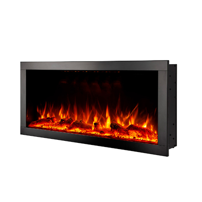Elektrischer Einbau-/Wandkamin Haven 60, Art Flame, 460x1524x162 mm, 1500W, mehr als 100 Farbkombinationen, Thermostat, Brennholz und Kristalle