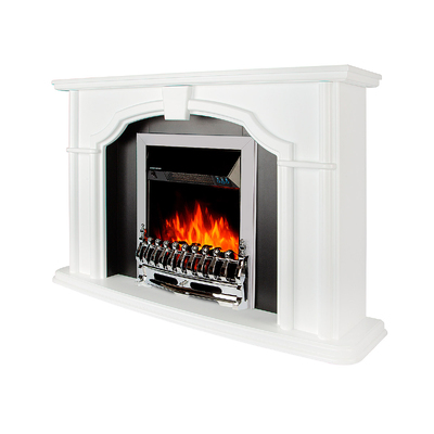 Elektrischer Kamin Sherlock & Galileo silver, Art Flame, 850x1300x330 mm, 2000W, Thermostat, 5 Flammenintensitätsmodi, Timer