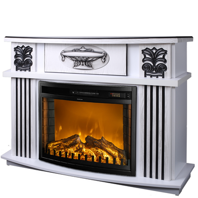 Elektrischer Kamin Roma mini & Zakynthos, Art Flame, 974x1200x318 mm, 1500W, 2 Heizleistungen, 5 Flammenintensitätsmodi, Timer