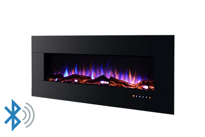 Elektrischer Einbau-/Wandkamin Advance, Art Flame, 520x1270x112 mm, 1500W, 3 Flammenfarben, Bluetooth, 5 Flammenintensitätsmodi